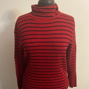 Lauren Ralph Lauren Red Black turtle neck size 1X